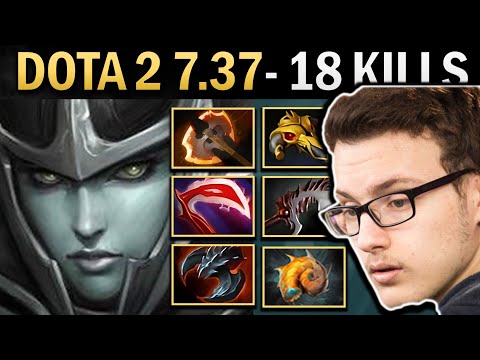 Phantom Assassin Gameplay Miracle with 18 Kills and Satanic - Dota 2 7.37