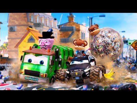 #appMink | Garbage Truck Police Car Kids Video - Cartoon Cars Chase #a | Kids Cartoons Full Episodes