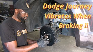 How To Perform a Professional Brake Job ( Pads & Rotor ) Dodge Journey