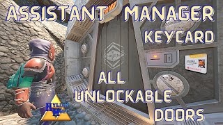 Asst Manager Keycard Uses: All Unlockable Doors | Easy Grounded Guides