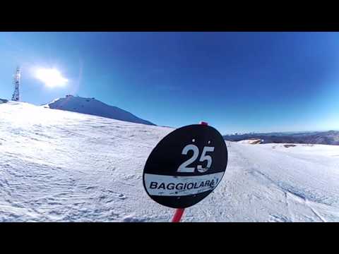 Pista sci Baggiolara 360 panoramica - Cimone - Modena - Migliori piste da sci in Italia