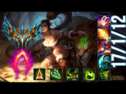 TOP 1 CHALLENGER Guides How to Play Nidalee Jungle & Carry + Best Build/Runes Season 12 Patch 12.21
