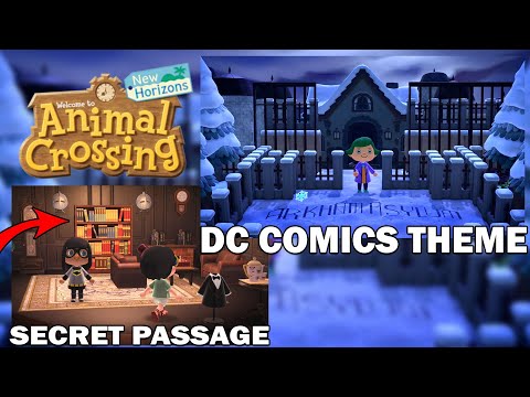 Wayne Manor & Secret Passage! DC COMICS Themed 5 Star Island! Animal Crossing New Horizons Tour