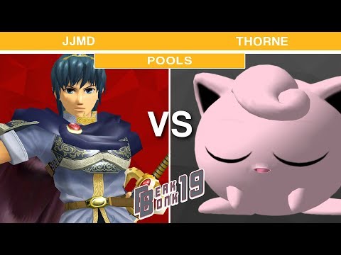 Beak Bonk 2019 - JJMD (Marth) VS Thorne (Puff) Melee Pools