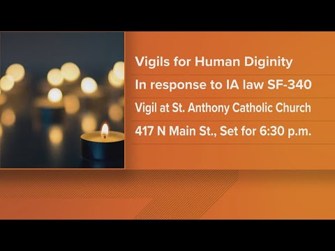 Iowa communities hosting candlelight vigils across the state in opposition to controversial immigrat