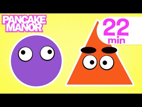 形の歌＋子どものための歌｜パンケーキマナー (Shapes Song + More Songs for Kids | Pancake Manor)
