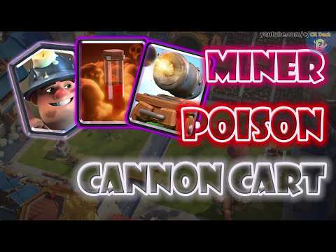 Miner Poison Cannon Cart Deck 🍕🍕🍕 Miner Poison Cannon Cart with Baby Dragon