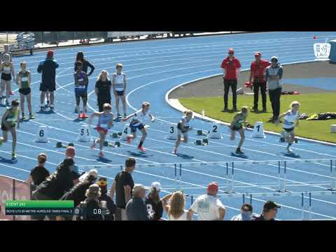 Boys U12 80m Hurdles TF 2: 2021 Commonwealth Bank State Track and Field Championships // LAVicTV