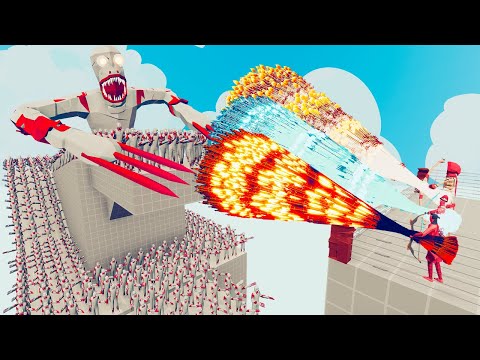 100x SCP-096 + 2x GIANT vs 3x EVERY GOD - Totally Accurate Battle Simulator TABS