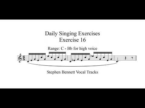 Exercise 16 for high voice