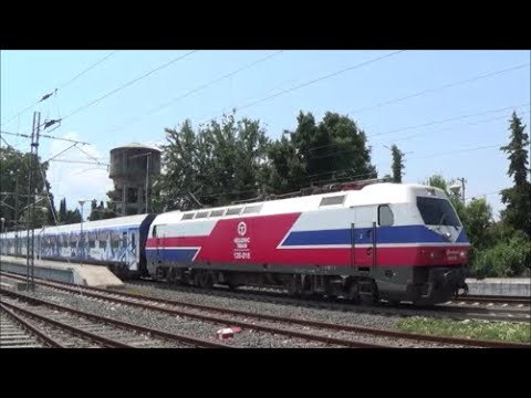 🇬🇷 InterCity trains at Katerini