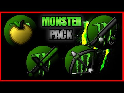 ★ Minecraft PvP Texture Pack l Monster Energy texture pack [1.7/1.8] ★