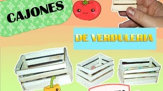 Cajones de verdulerìa Miniatura