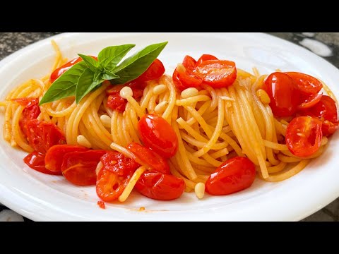 SPAGHETTI CON POMODORI DATTERINI ❤️ best pasta ever?