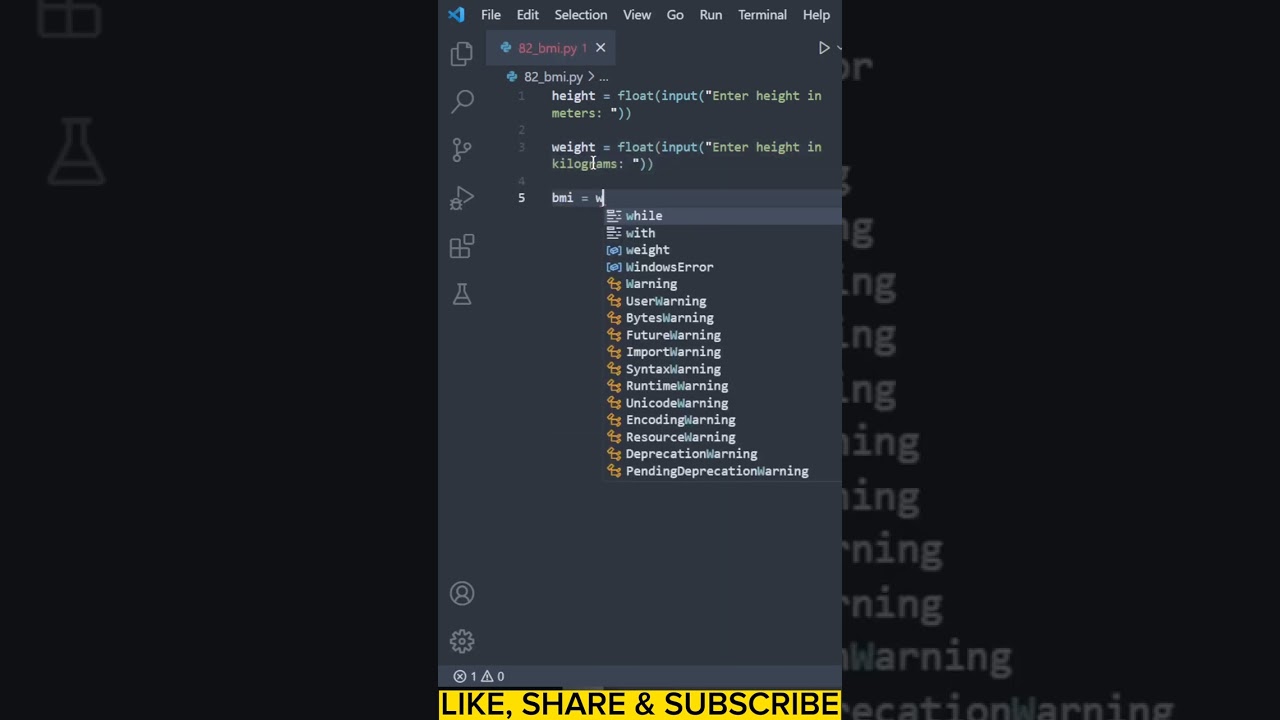 BMI Calculator in python
