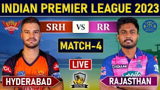 IPL Live: Sunrisers Hyderabad vs Rajasthan Royals 4th T20 Live Score | INDIA PREMIER LEAGUE | RR INN