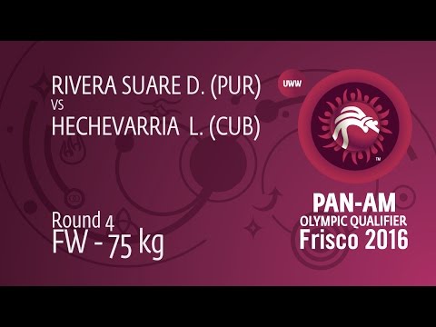 Round 4 FW - 75 kg: D. RIVERA SUARE (PUR) df. L. HECHEVARRIA  (CUB), 9-2