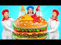 Giant Food Cooking Challenge By Multi DO Smile