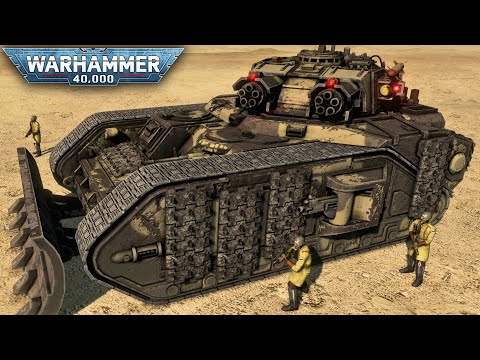 WARHAMMER 40K MASSIVE BATTLE - Armageddon Steel Legion vs Orks (4K)