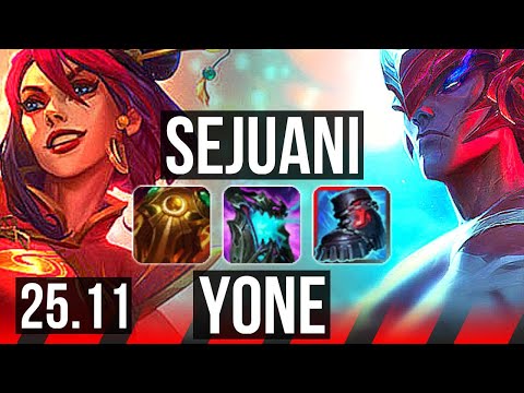 SEJUANI vs YONE (TOP) | EUW Master | 25.11