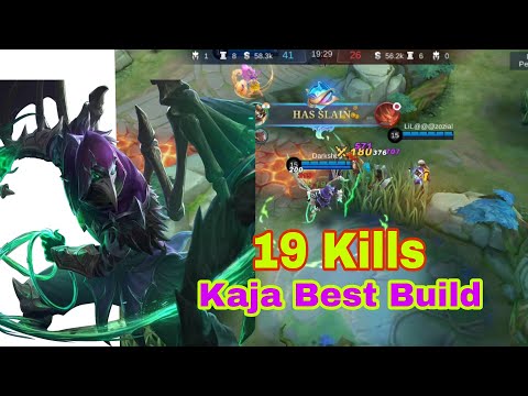 19 Kills!! Kaja One Hit Build 100% Deadly Build. KAJA BEST BUILD 2022
