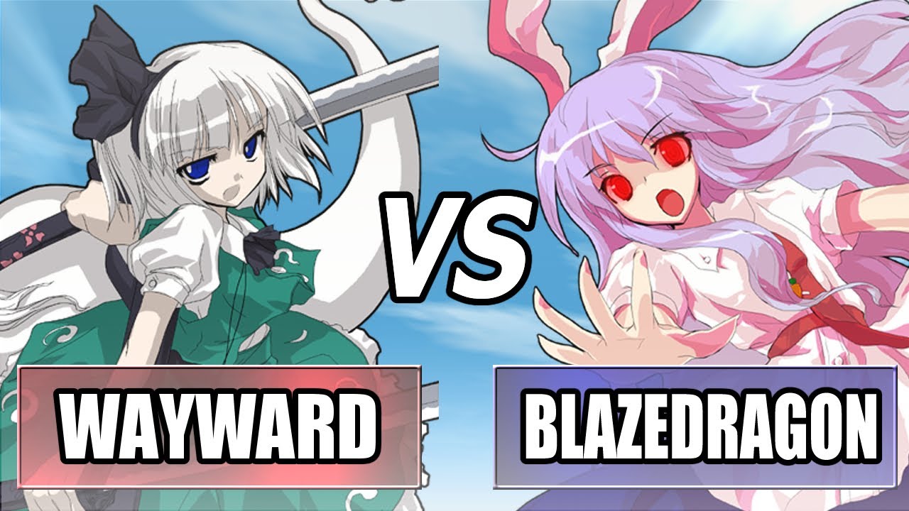 Hisoutensoku: Wayward (Youmu) vs BlazeDragon (Reisen) FT5 | High Level Gameplay
