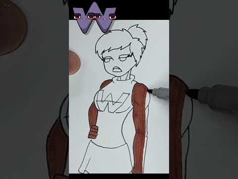 Drawing Alphabet Lore Human (Muscular Mode) / Humanized Alphabet Lore/W #alphabetlore#drawing