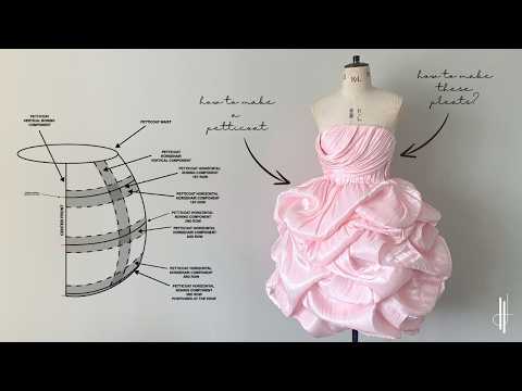 Draping Couture Volume: Behind the Design of a Sculptural Mini Gown (With Pattern)