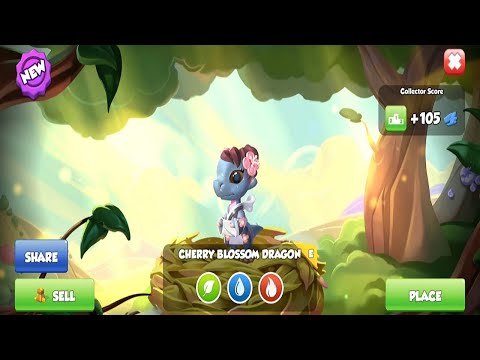 Hatched Cherry Blossom Dragon | Dragon of the Week | Dragon Mania Legends