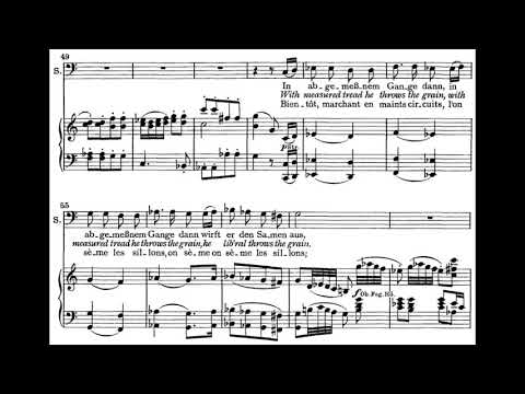 Schon eilet froh der Ackersmann (Die Jahreszeiten - J. Haydn) Score Animation
