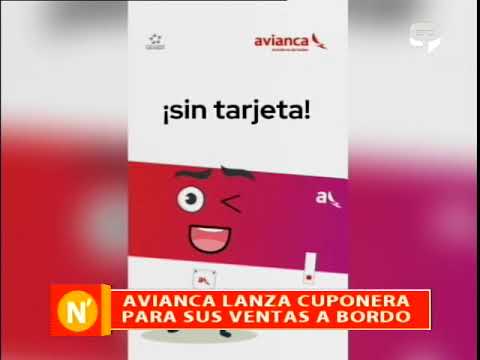 Avianca lanza cuponera para sus ventas a bordo