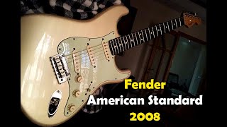 Video thumbnail for Fender American Standard Stratocaster in Blizzard Pearl(Aged) by Bilal Nachabeh