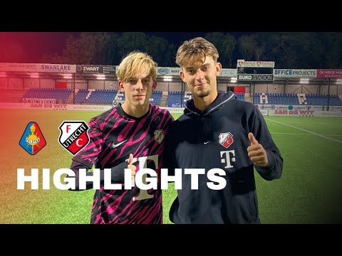 HIGHLIGHTS | Debutanten KOOY en VAN ELDIK pakken punt met Jong FC Utrecht