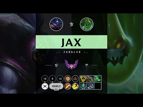 Jax Jungle vs Zac - KR Master Patch 14.10
