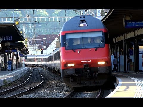 SBB 460 083 mit IR 36 in Baden nach Zürich - Bahnverkehr Schweiz