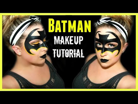 BATMAN MASK MAKEUP TUTORIAL | Batman Halloween Makeup Video