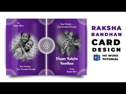How to Make Birthday Card in MS Office Word Invitation Card Design in MS Word MS Word Tutorial