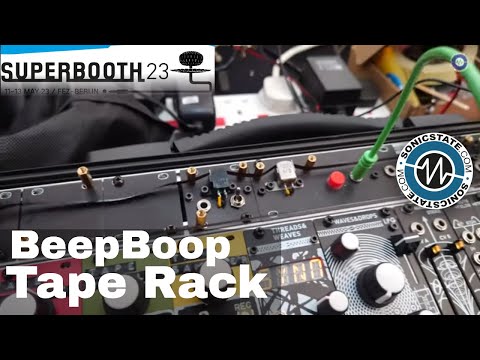 Superbooth 2023: BeepBoop - Tape Rack - Cassette Tape SOS Recorder In Eurorack