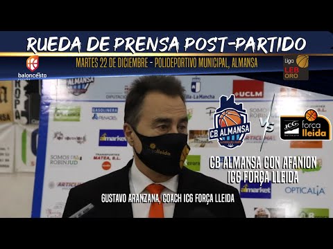 Post-Partido Gustavo Aranzana - J10 - CB Almansa con AFANION vs ICG Força Lleida