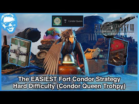 Easy Wins in Fort Condor HARD DIFFICULTY - Condor Queen Trophy Guide - FF7 Remake INTERgrade 4k HDR
