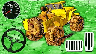 Spintrails Offroad Games - Golden Jeep 4x4 Held to Last on Very Dirty Spot Android iOS Gameplay Cars