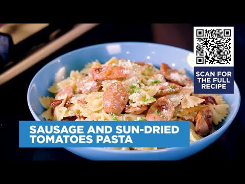 SAUSAGE AND SUN DRIED TOMATO PASTA | Home Foodie Cooking Show #Madalicious