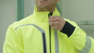 Bisley Taped Hi Vis Soft Shell Bomber Jacket