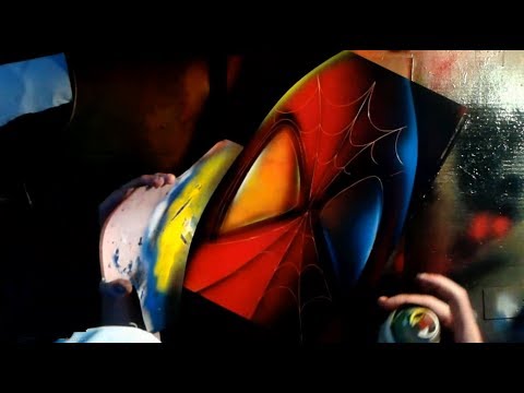 Spray Paint Art 8 - Spiderman Painting