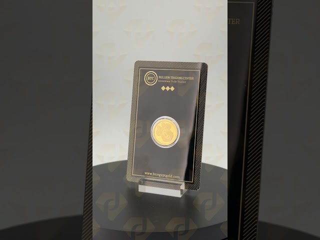 جنيه ذهب ميني ماوس عيار 24 بي تي سي بوزن 4 غرام