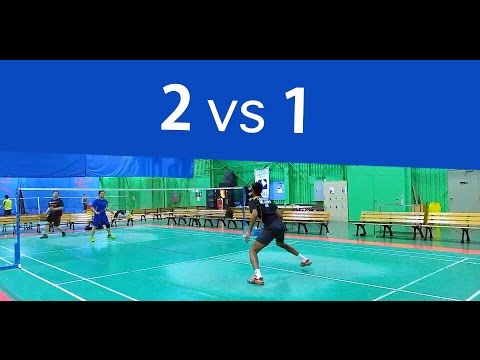 2 vs 1 Badminton Practice Highlights