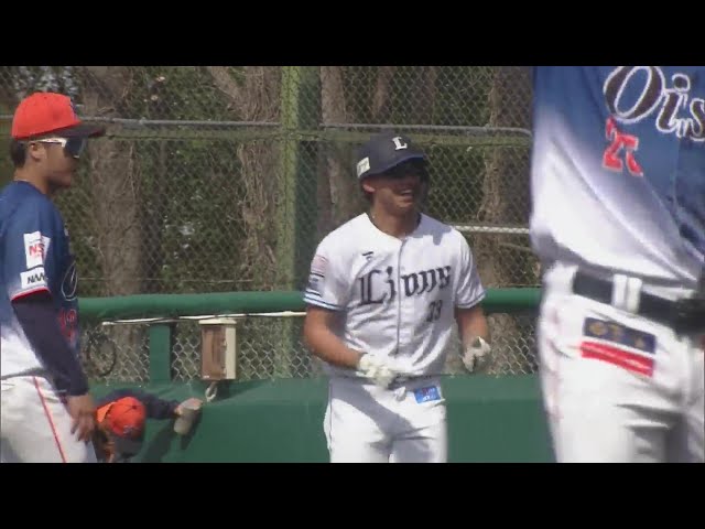 【ファーム】ファーム公式戦初ヒット!! ライオンズ・古川雄大 快足飛ばして内野安打!! 2024年3月19日 埼玉西武ライオンズ 対 オイシックス新潟アルビレックスBC
