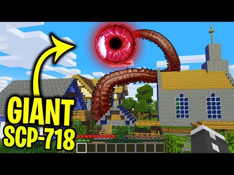 If you see a GIANT SCP-718 in Minecraft..... RUN!!!! - SCP Hunting in Minecraft