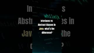 Interface vs Abstract Class in Java Explained Simply #JavaOOP #InterfaceVsAbstractClass#JavaTutorial