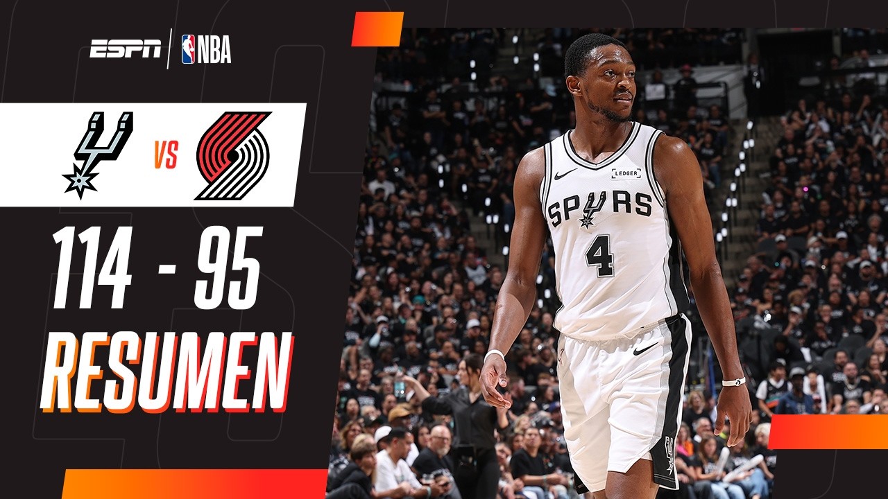 DE'AARON FOX APORTÓ 21 PUNTOS PARA LA VICTORIA DE LOS SPURS VS. LOS BLAZERS EN LA NBA | RESUMEN